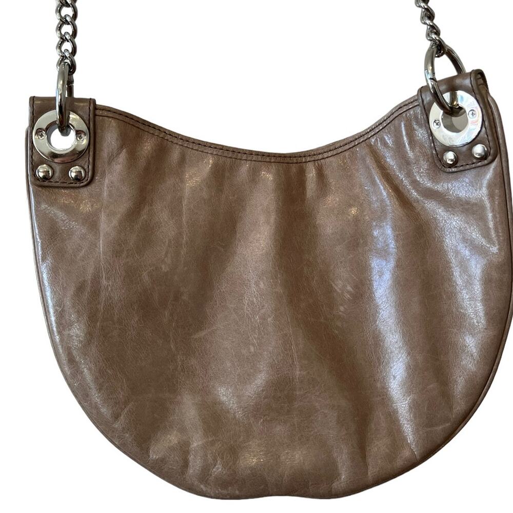 Rebecca Minkoff Python Embossed Curved Bottom Hob… - image 7